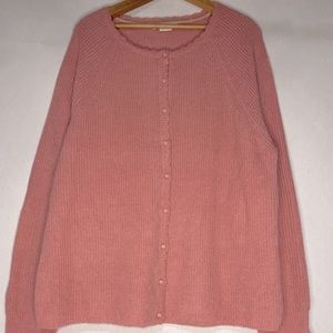Boden Ella Pink Cardigan sz14 Long Sleeves